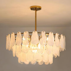 Round Cloud Glass Pendant Light