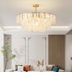 Round Cloud Glass Pendant Light