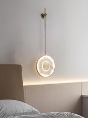 Round Alabaster Wall Lamp
