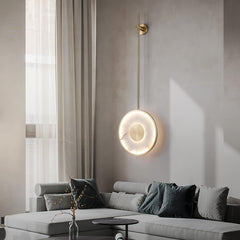 Round Marble Wall Lamp
