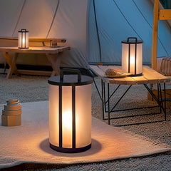 Round Pillar Acrylic Lantern Outdoor Lamp