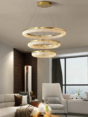 Round Ring Crystal Chandeliers
