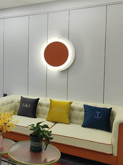 Rounded Abstract Art Sconce