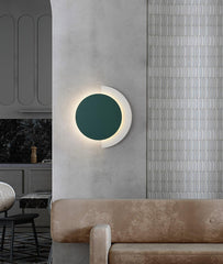 Rounded Abstract Art Sconce