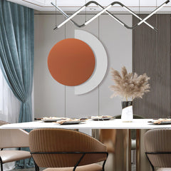 Rounded Abstract Art Sconce