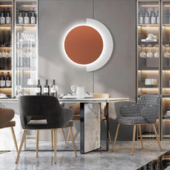 Rounded Abstract Art Sconce