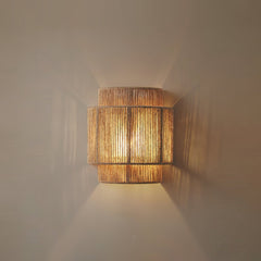 Rustic Weave Wall Lamp