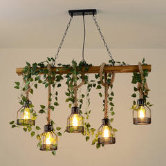 Rustic Wooden Chandelier