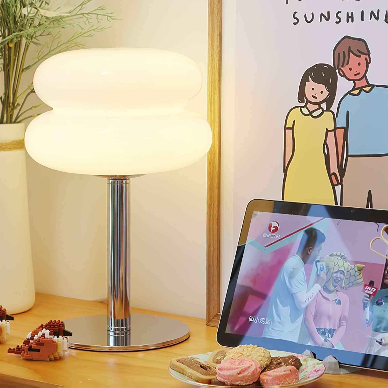 Saturn Glide Glass Table Lamp