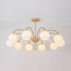 Sculptural Glass Chandelier