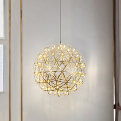 Gold Spark Ball Pendant Light