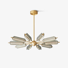 Sputnik Brass Chandelier