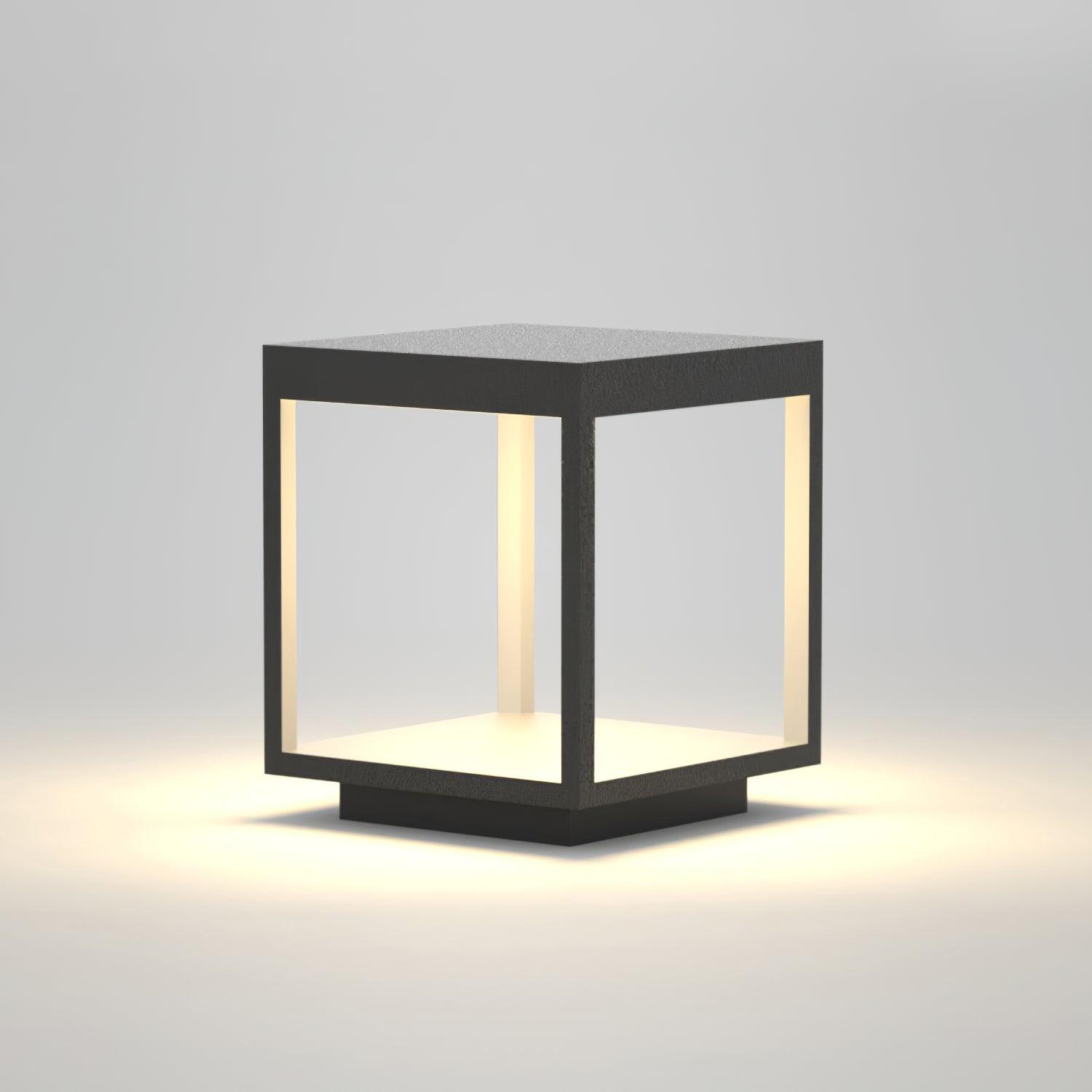 Square Frame Fence Post Garden Light