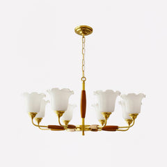 Trumpet Flower Glass Chandelier