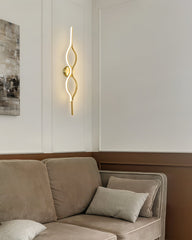 Twist Brass Wall Light