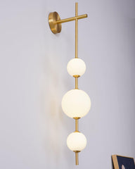 Vertical Globe Plug-in Wall Lamp