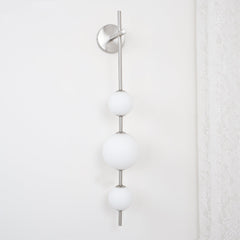 Vertical Globe Plug-in Wall Lamp