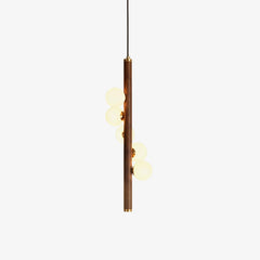 Vertical Orb Timber Pendant Lamp