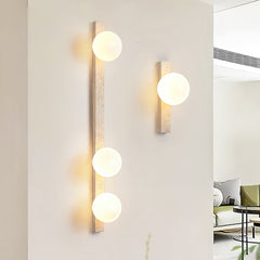 Vertical Travertine Wall Sconce