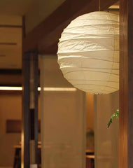 Washi Paper Pendant Swag Lamp