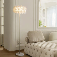 White Hydrangea Floor Lamp