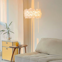 White Hydrangea Floor Lamp