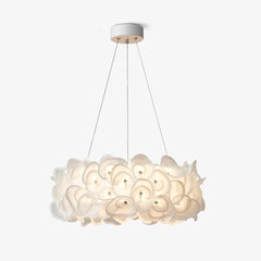 White Hydrangea Pendant Lamp
