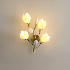 Porcelain Magnolia Wall Lamp