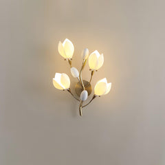 Porcelain Magnolia Wall Lamp