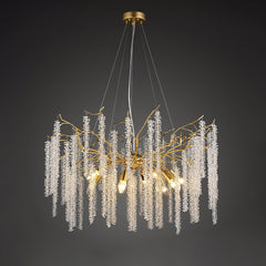 Wisteria Flower Crystal Chandelier