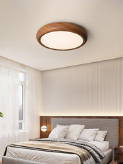 Wood Grain Round Ceiling Lamp
