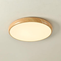 Wood Grain Round Ceiling Lamp