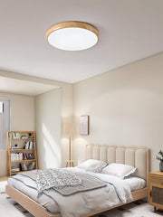 Wood Grain Round Ceiling Lamp