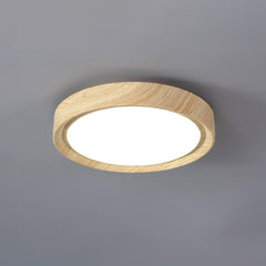 Wood Grain Round Ceiling Lamp