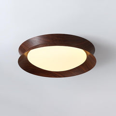 Wood Grain Round Ceiling Light