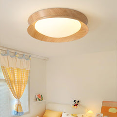 Wood Grain Round Ceiling Light