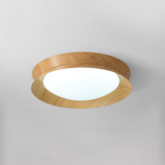 Wood Grain Round Ceiling Light