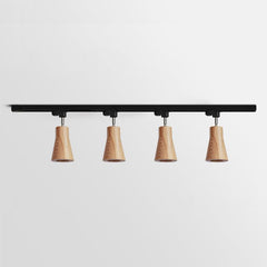 Wood Track Ceiling Lamp