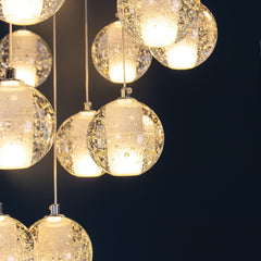Crystal Bubbles balls Pendant Lamp