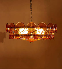 Solaris Disc Murano Chandelier