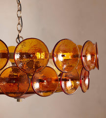 Solaris Disc Murano Chandelier