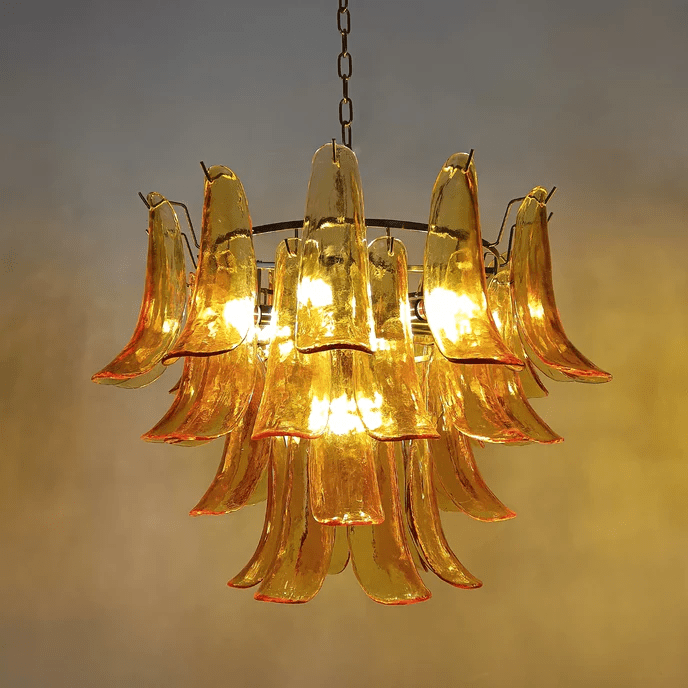 Murano Glass Petals Chandelier