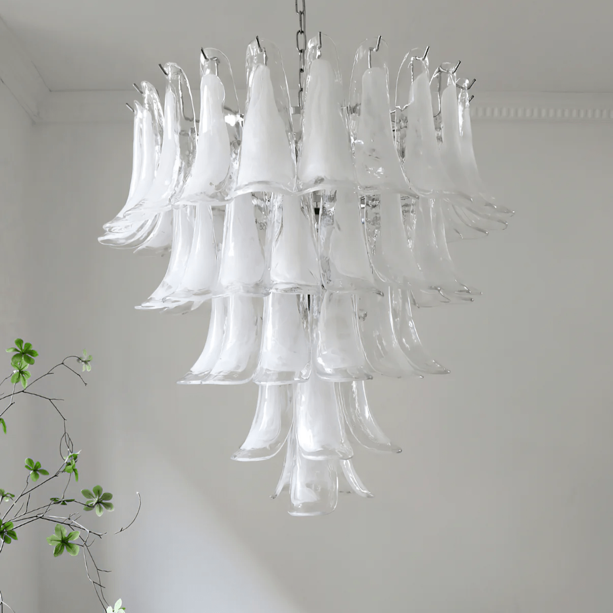 Murano Glass Petals Chandelier