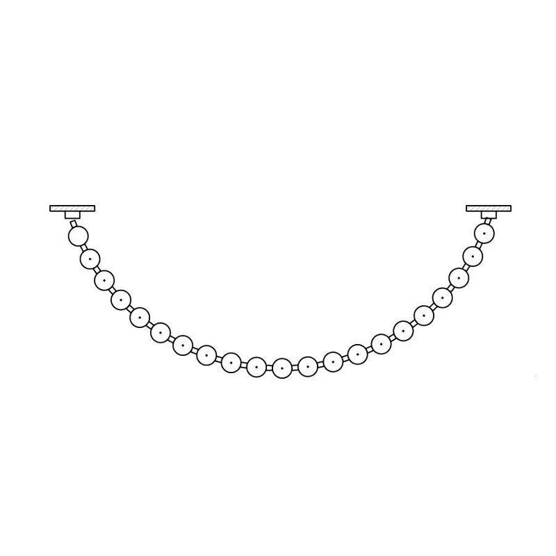 Pearl Necklace Balls Chandelier