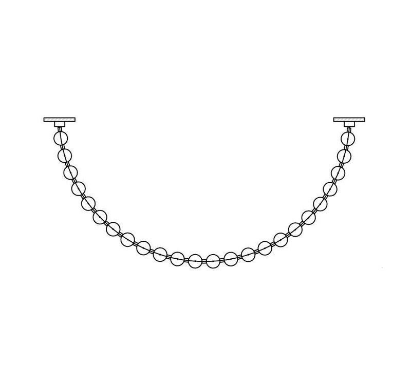 Pearl Necklace Balls Chandelier