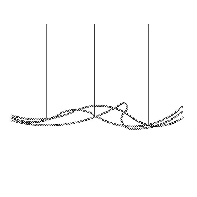 Pearl Necklace Balls Chandelier