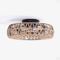 Twine With Remote Ceiling Fan Lamp