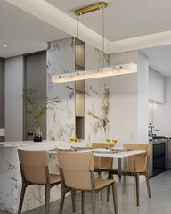 Linear Alabaster Chandelier