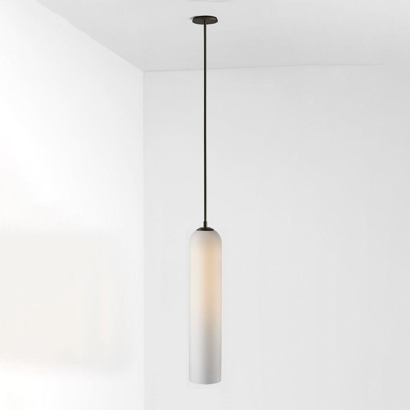 Long Tube Glass Pendant Light