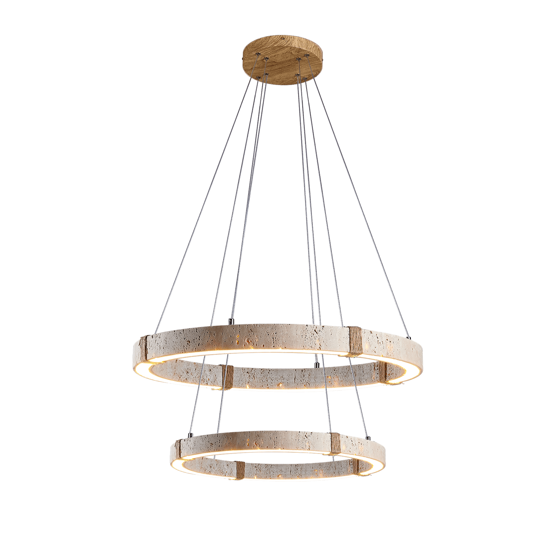 Circle Travertine Pendant Lamp